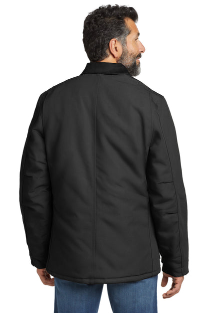 Black Carhartt Duck Traditional Coat. CT106674