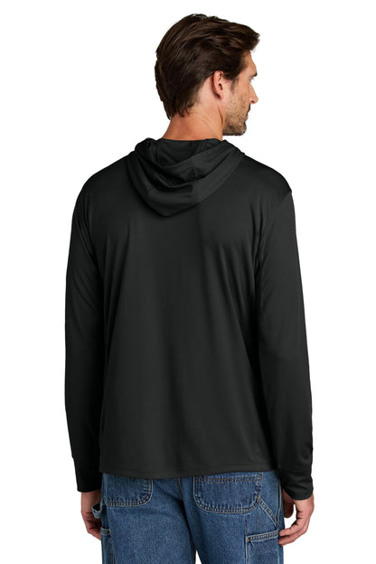 Black Carhartt Force Sun Defender Long Sleeve Hooded T-Shirt CT106923