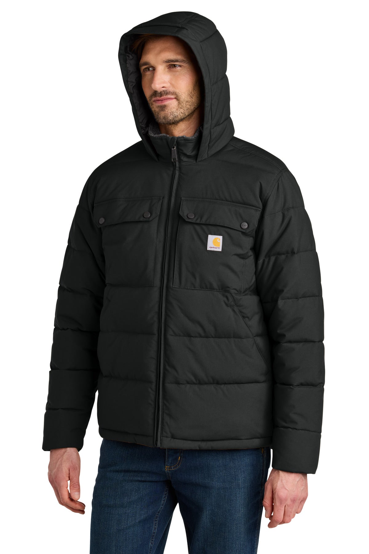 Black Carhartt Montana Insulated Hooded Jacket CT107082