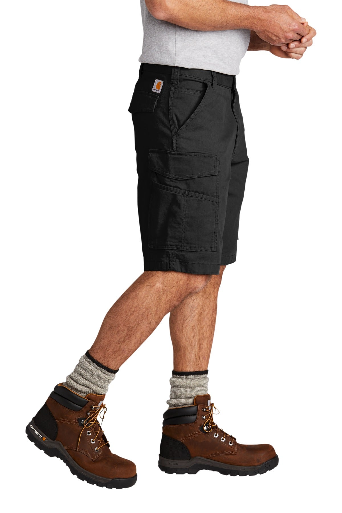 Black Carhartt Rugged Flex Rigby Cargo Short CT103542