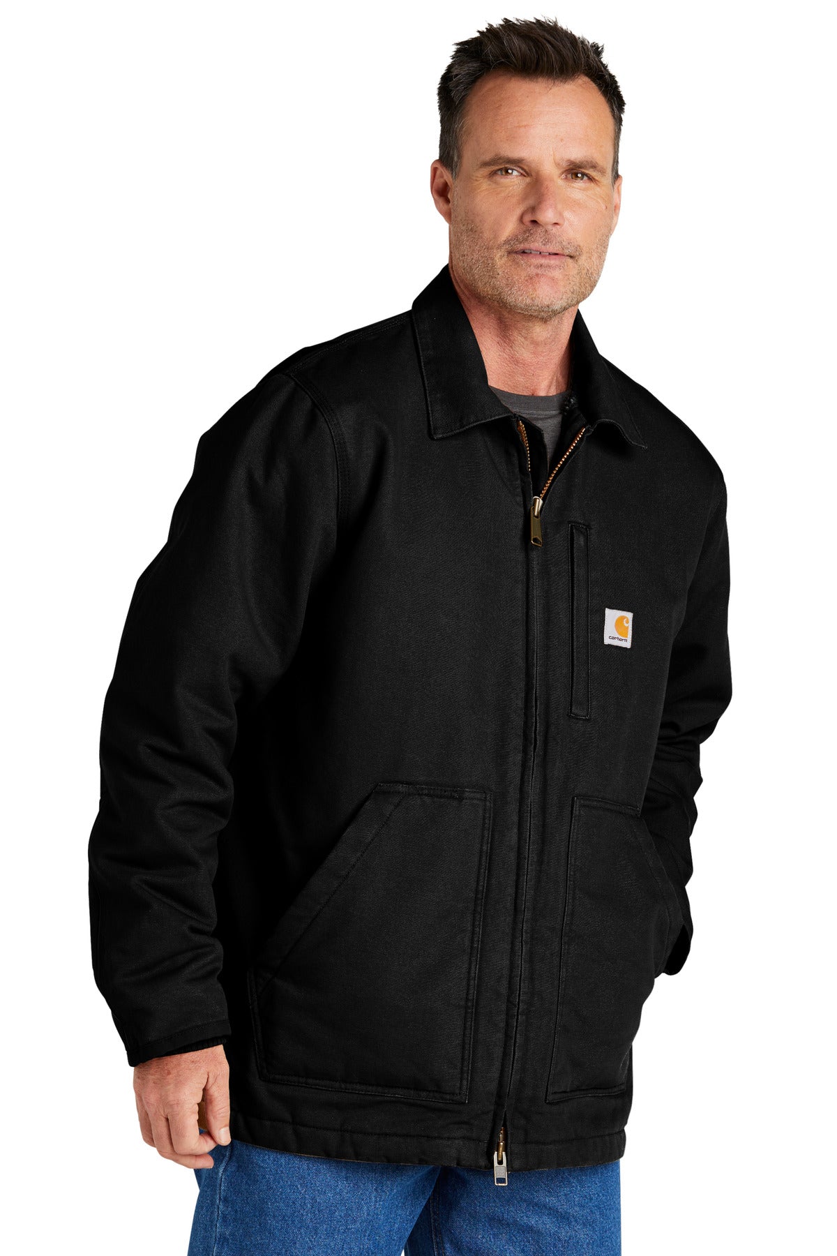 Black Carhartt Sherpa-Lined Coat CT104293