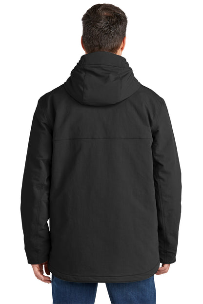 Black Carhartt Super Dux Insulated Hooded Coat CT105533