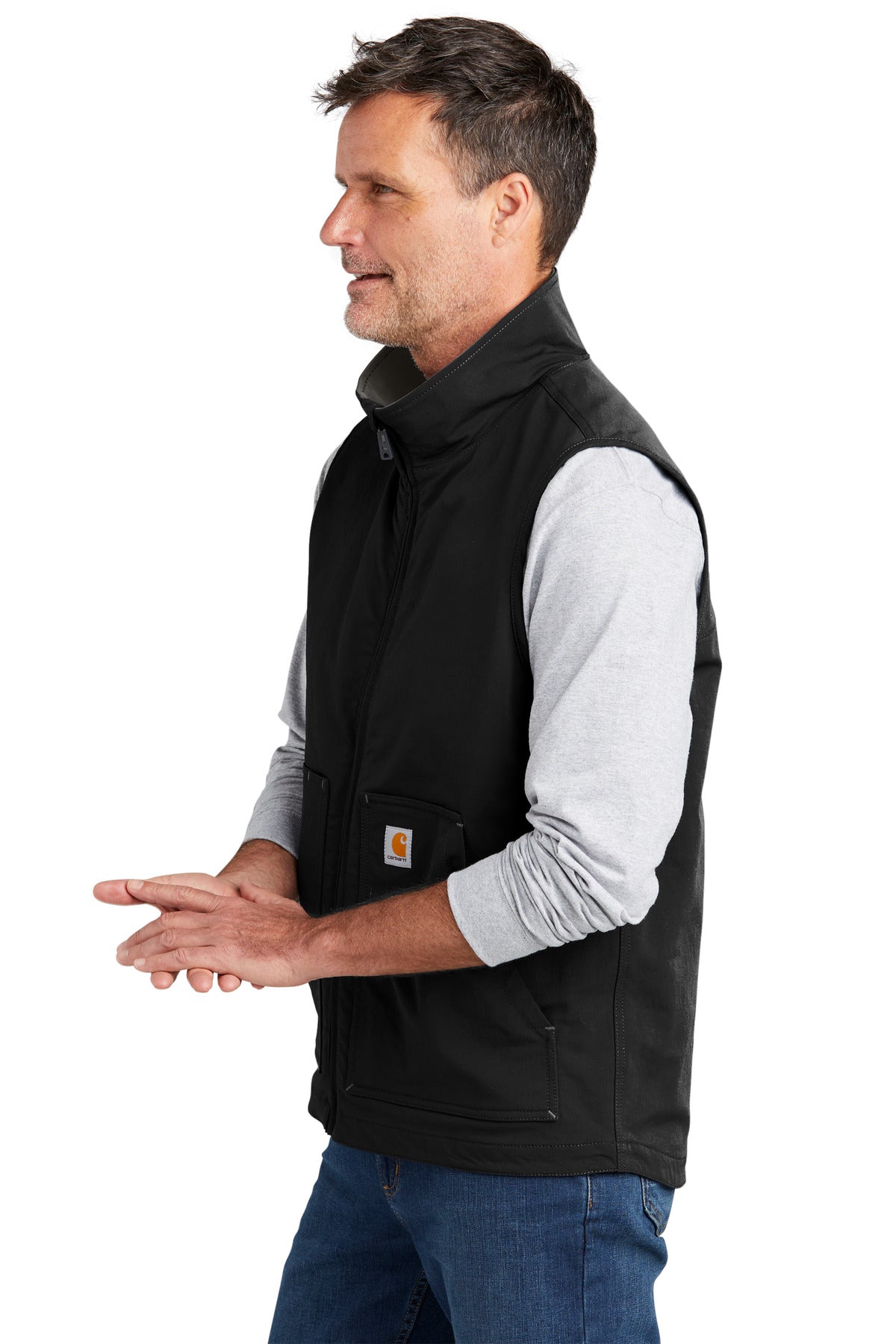 Black Carhartt Super Dux Soft Shell Vest CT105535