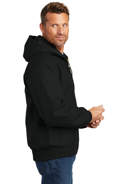 Black Carhartt Thermal-Lined Duck Active Jac. CT106678