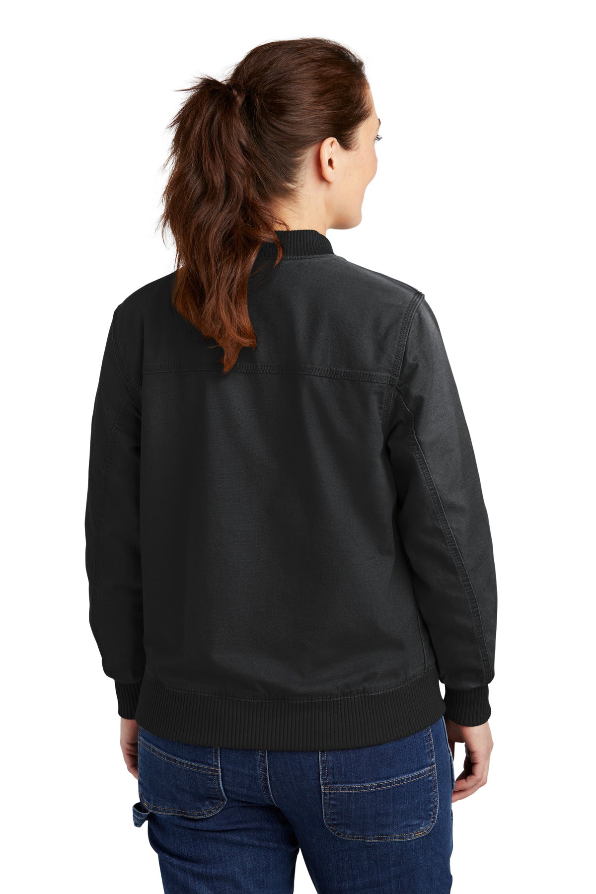 Black Carhartt Women's Rugged Flex Crawford Jacket CT102524
