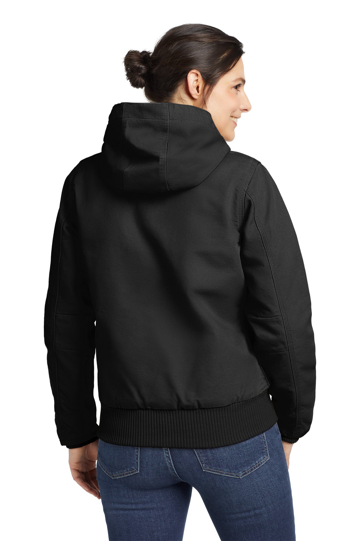 Black Carhartt Women's Washed Duck Active Jac. CT104053
