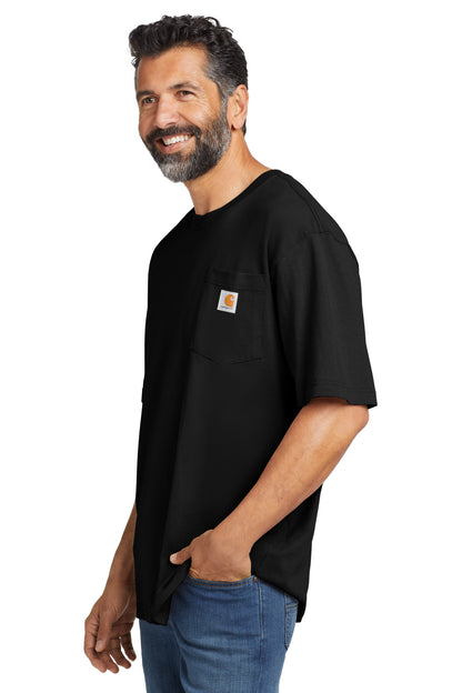 Black Carhartt Workwear Pocket Short Sleeve T-Shirt. CTK87