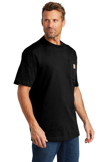 Black Carhartt Workwear Pocket Short Sleeve T-Shirt. CTK87