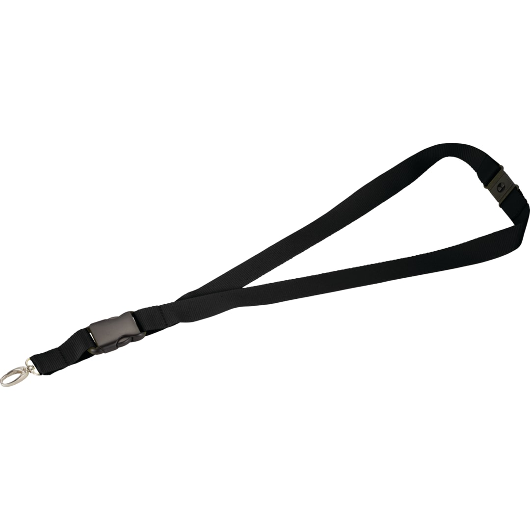 Black Hang In There Lanyard Plus plain