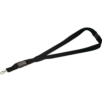 Black Hang In There Lanyard Plus plain