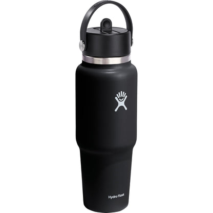 Black Hydro Flask® Travel Bottle w/ Flex Straw Cap 32oz