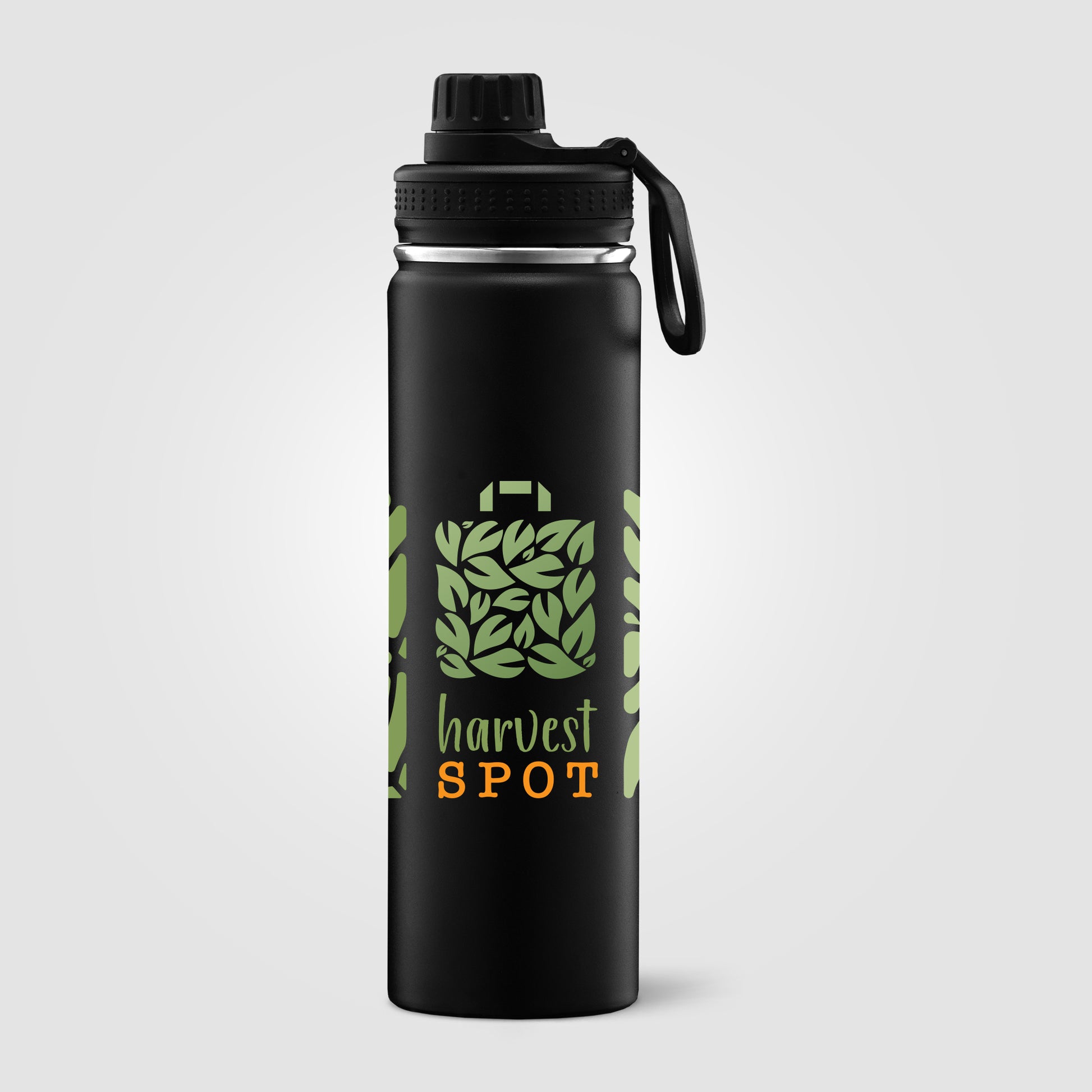 Black (Lid) Alaska - 24 oz. Stainless Steel Double Wall Water Bottle