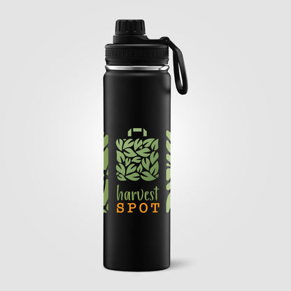 Black (Lid) Alaska - 24 oz. Stainless Steel Double Wall Water Bottle