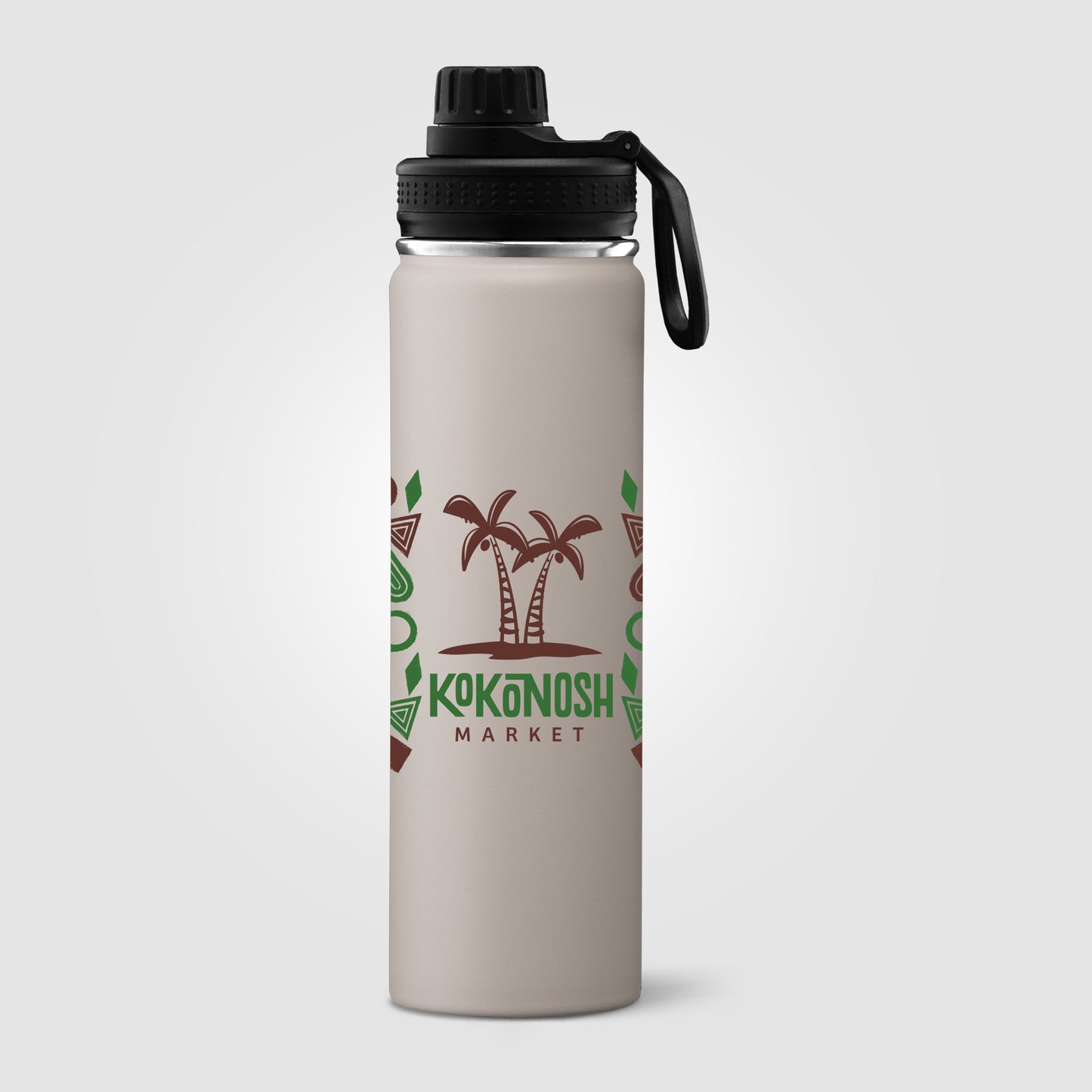 Black (Lid) Alaska - 24 oz. Stainless Steel Double Wall Water Bottle