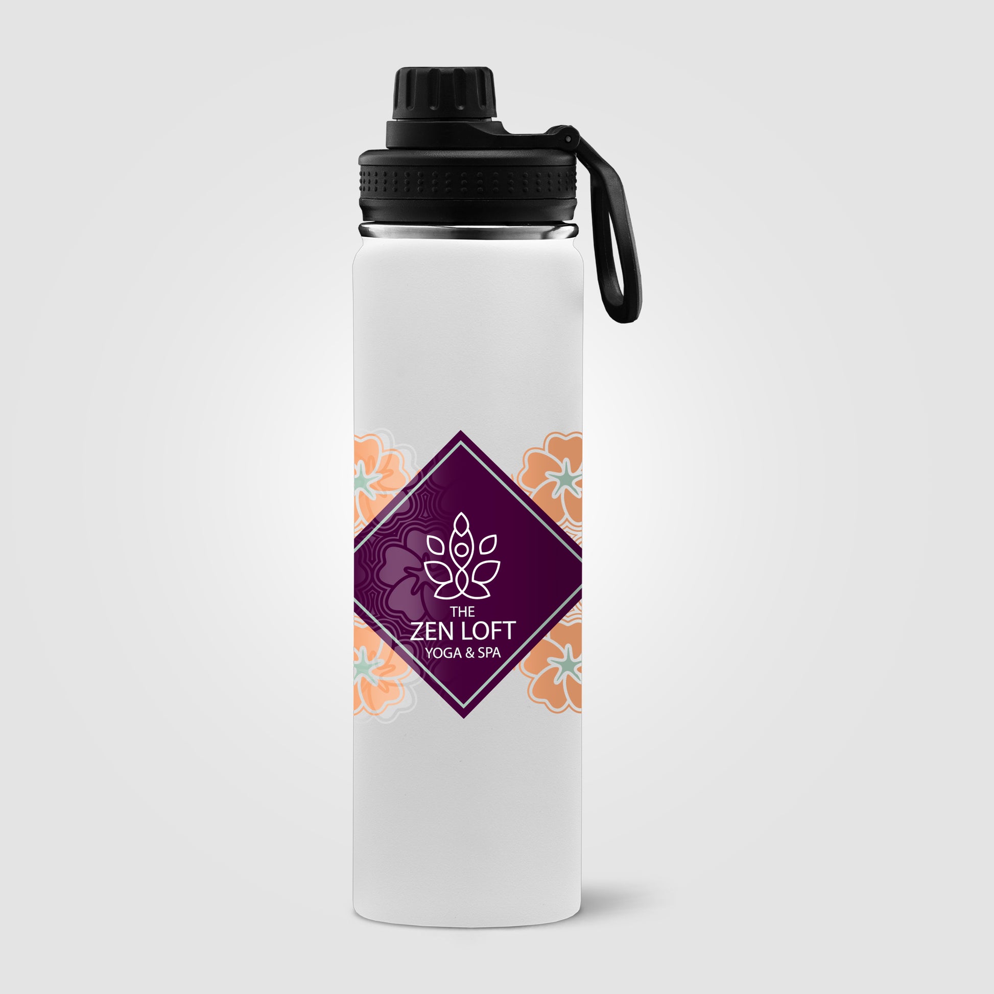 Black (Lid) Alaska - 24 oz. Stainless Steel Double Wall Water Bottle