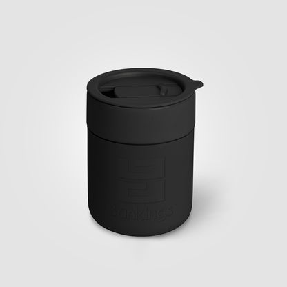 Black (Lid) Obsidian - 10 oz. Ceramic and Silicone Mug