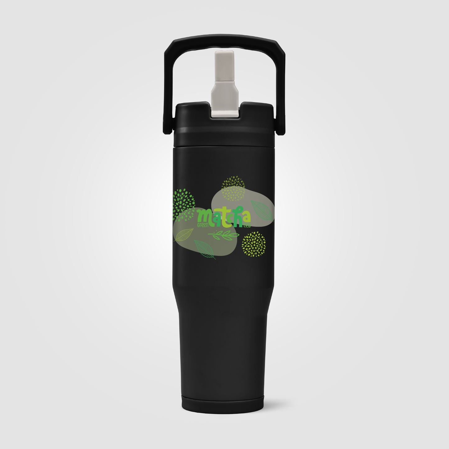 Black (Lid) Polar Duo - 32 oz. Double-Wall Recycled Stainless Steel Tumbler with Storage Base