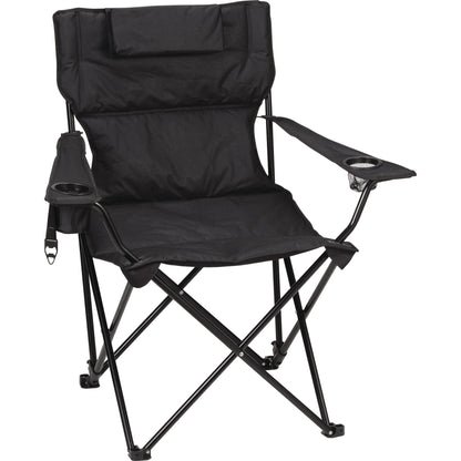 Black Premium Padded Reclining Chair (400lb Capacity) plain
