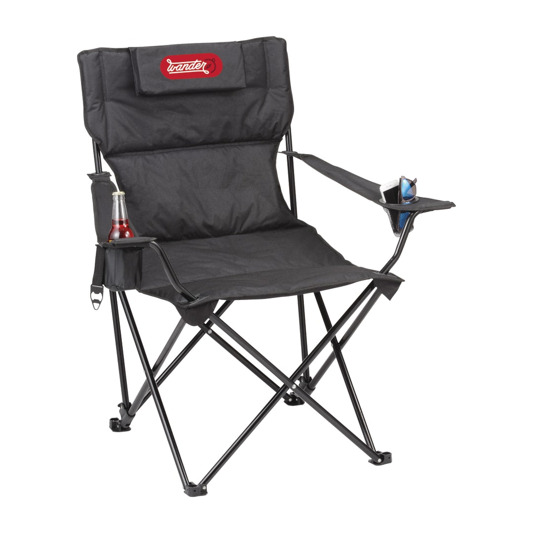 Black Premium Padded Reclining Chair (400lb Capacity)