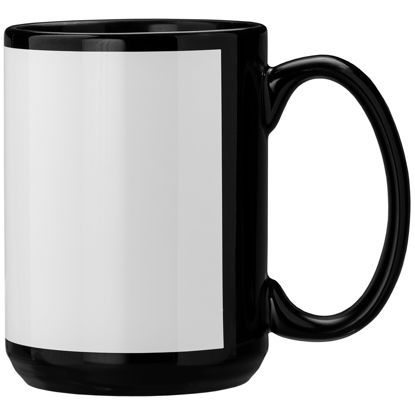 Black (Product) SimpliColor 15 oz. Black Ceramic Mug plain
