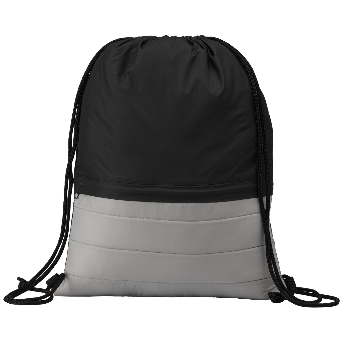 Black (Product) SportStyle RPET Nylon Drawstring Bag plain