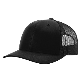 BLACK Richardson 112+ R-Flex Adjustable Trucker Cap