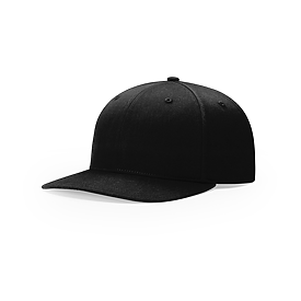 BLACK Richardson Twill Back Trucker Cap