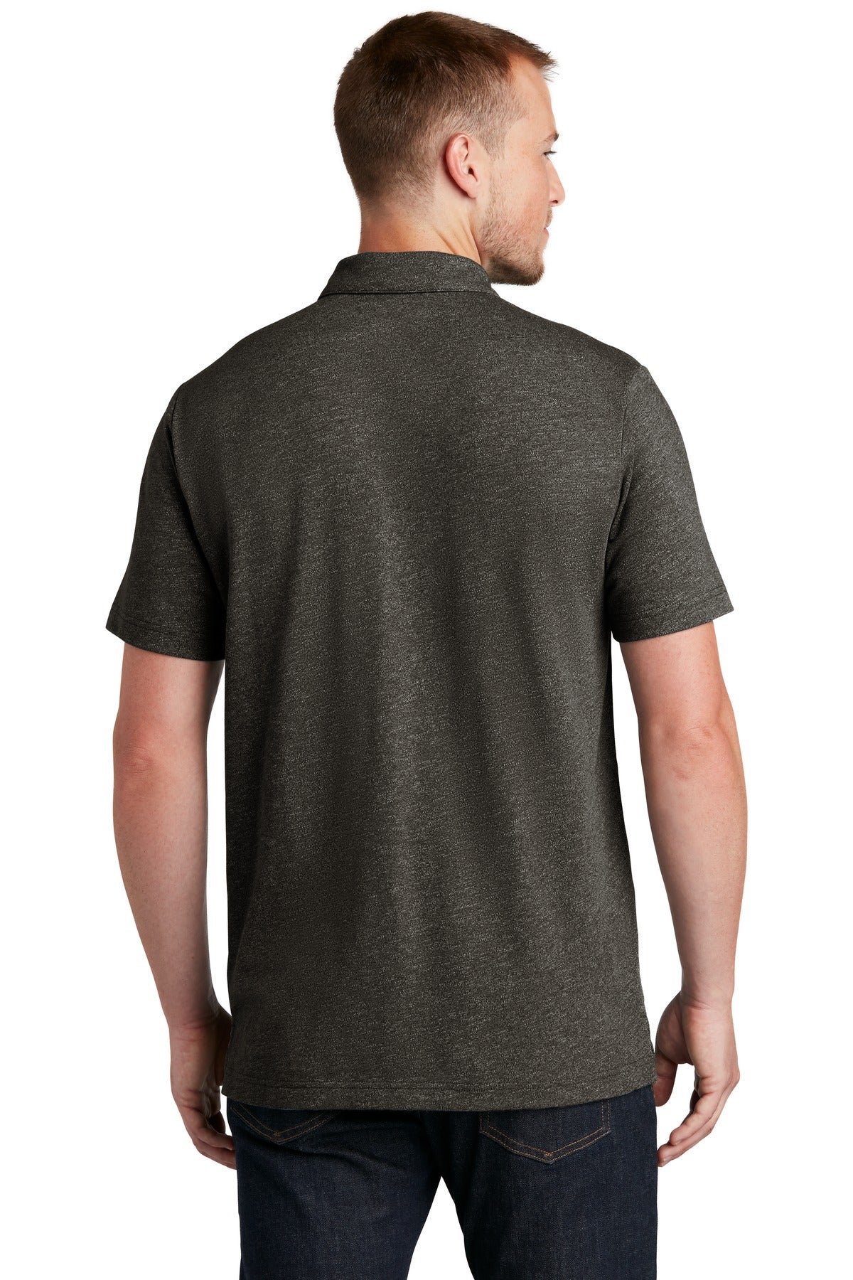 Black Twist New Era Slub Twist Polo NEA301