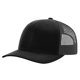 BLACK/GRAPHITE Richardson 112+ R-Flex Adjustable Trucker Cap