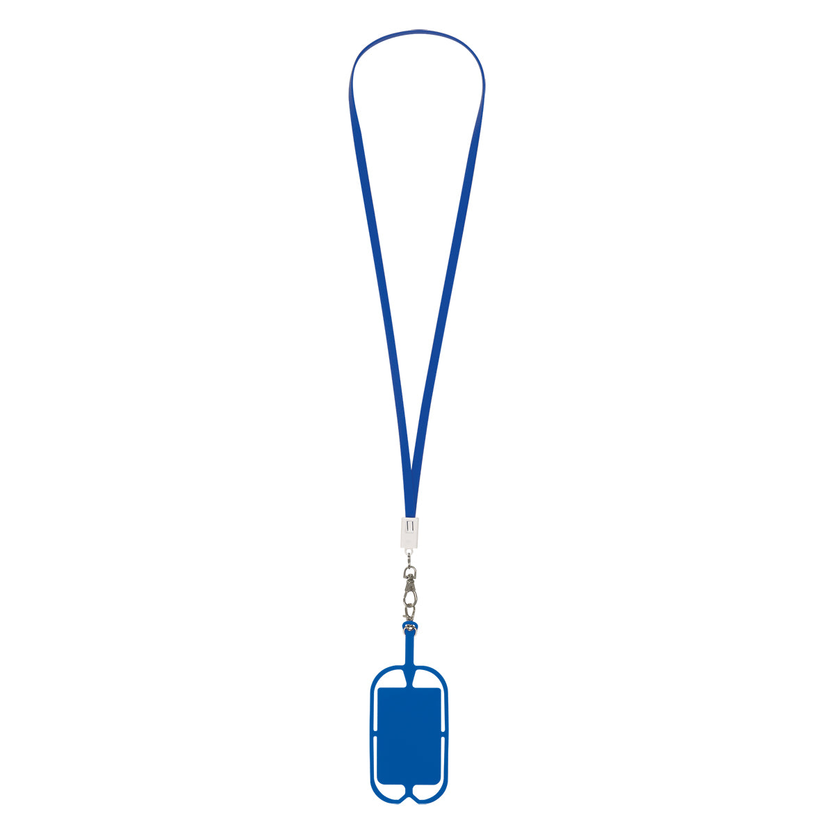 BLUE 2-In-1 Charging Cable Lanyard With Phone Holder & Wallet  grouped