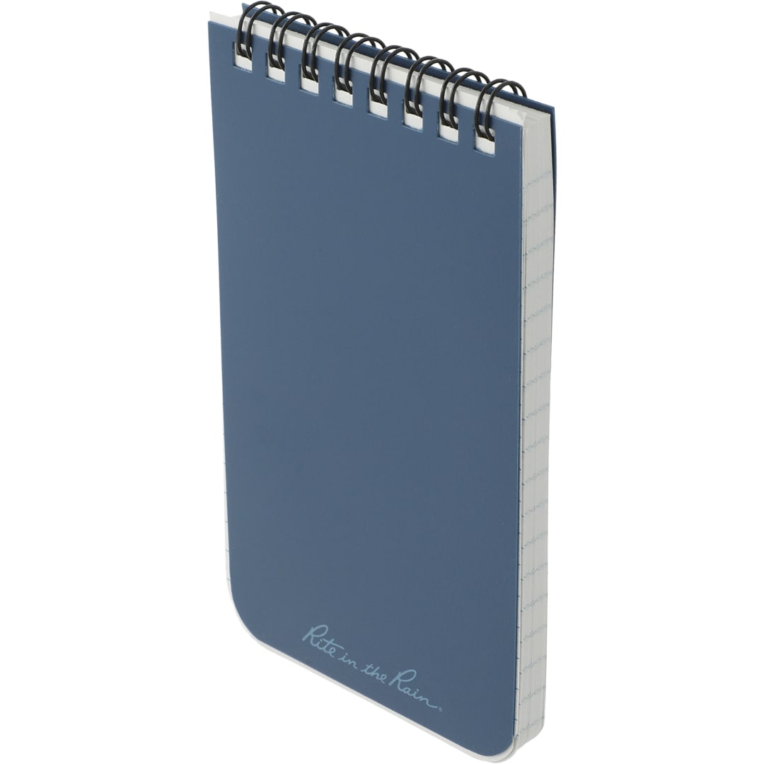 Blue 3” x 5” Rite in the Rain Top Spiral Notebook plain