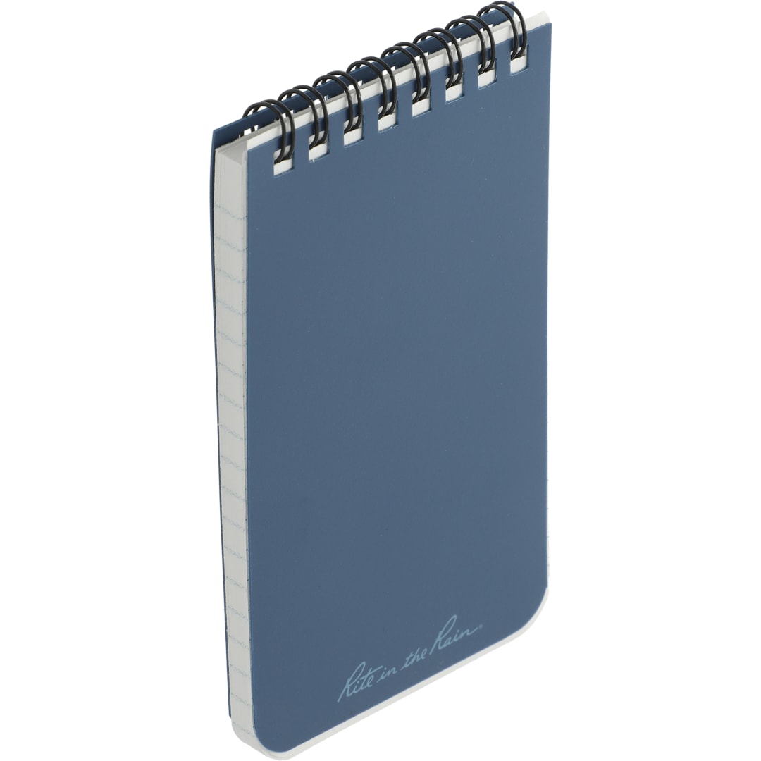 Blue 3” x 5” Rite in the Rain Top Spiral Notebook plain