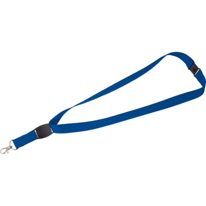 Blue Flat Panel Lanyard plain