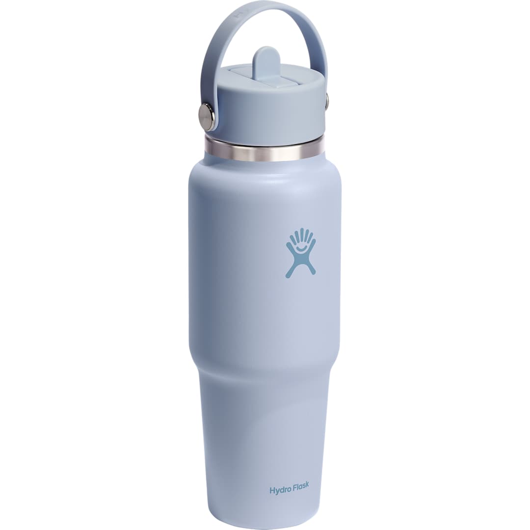 Blue Hydro Flask® Travel Bottle w/ Flex Straw Cap 32oz