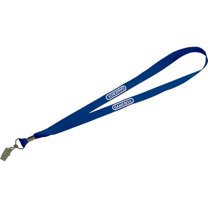 Blue Lanyard with Bulldog Clip