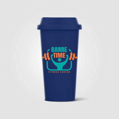 Blue (Lid) Costa Rica - 16 oz. Wheat Plastic Tumbler
