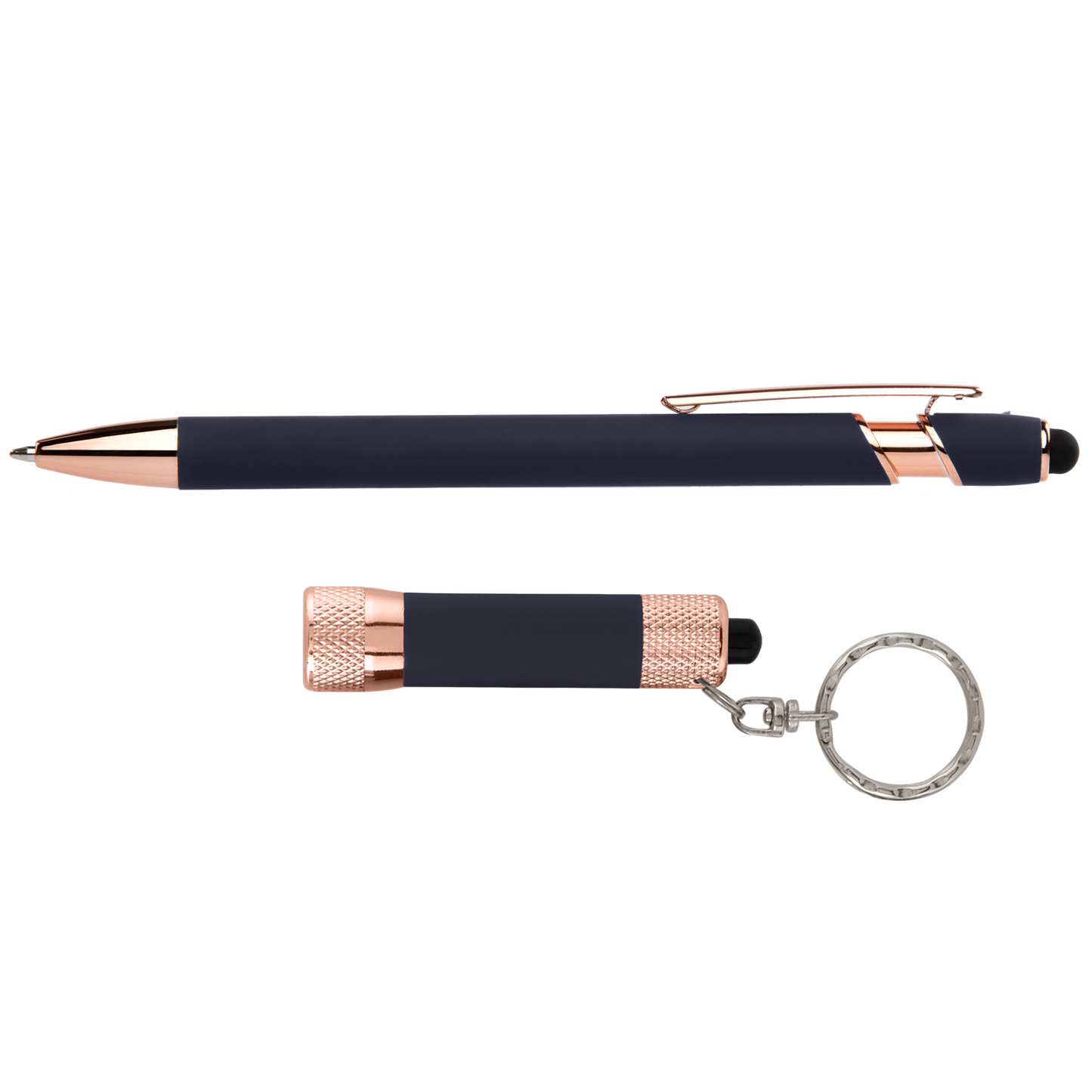 Blue (Product 1 Color) Ellipse & Chroma Rose Gold Cross-Pattern Gift Set plain