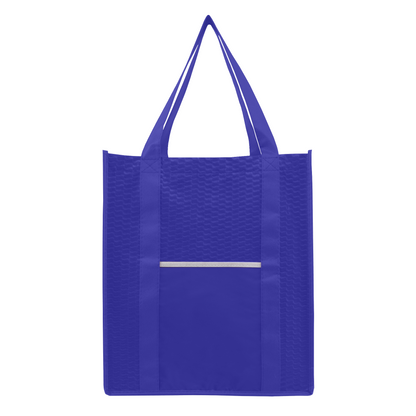 Blue (Product) North Park Deluxe - Non-Woven Shopping Tote Bag plain
