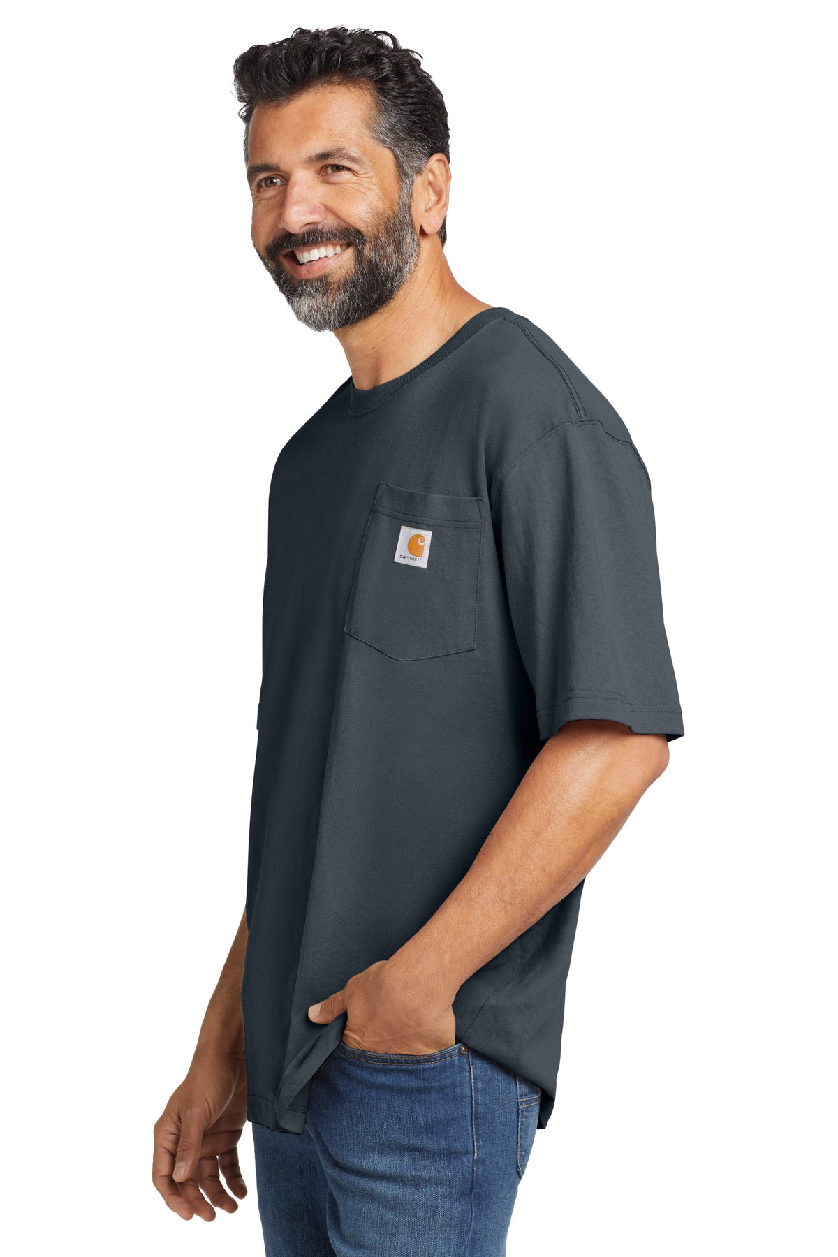 Bluestone Carhartt Workwear Pocket Short Sleeve T-Shirt. CTK87