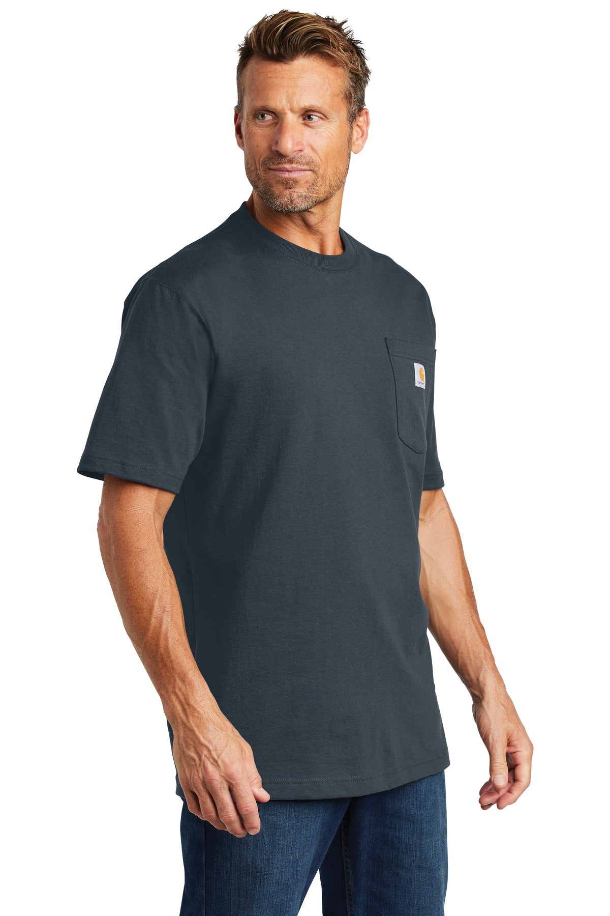 Bluestone Carhartt Workwear Pocket Short Sleeve T-Shirt. CTK87