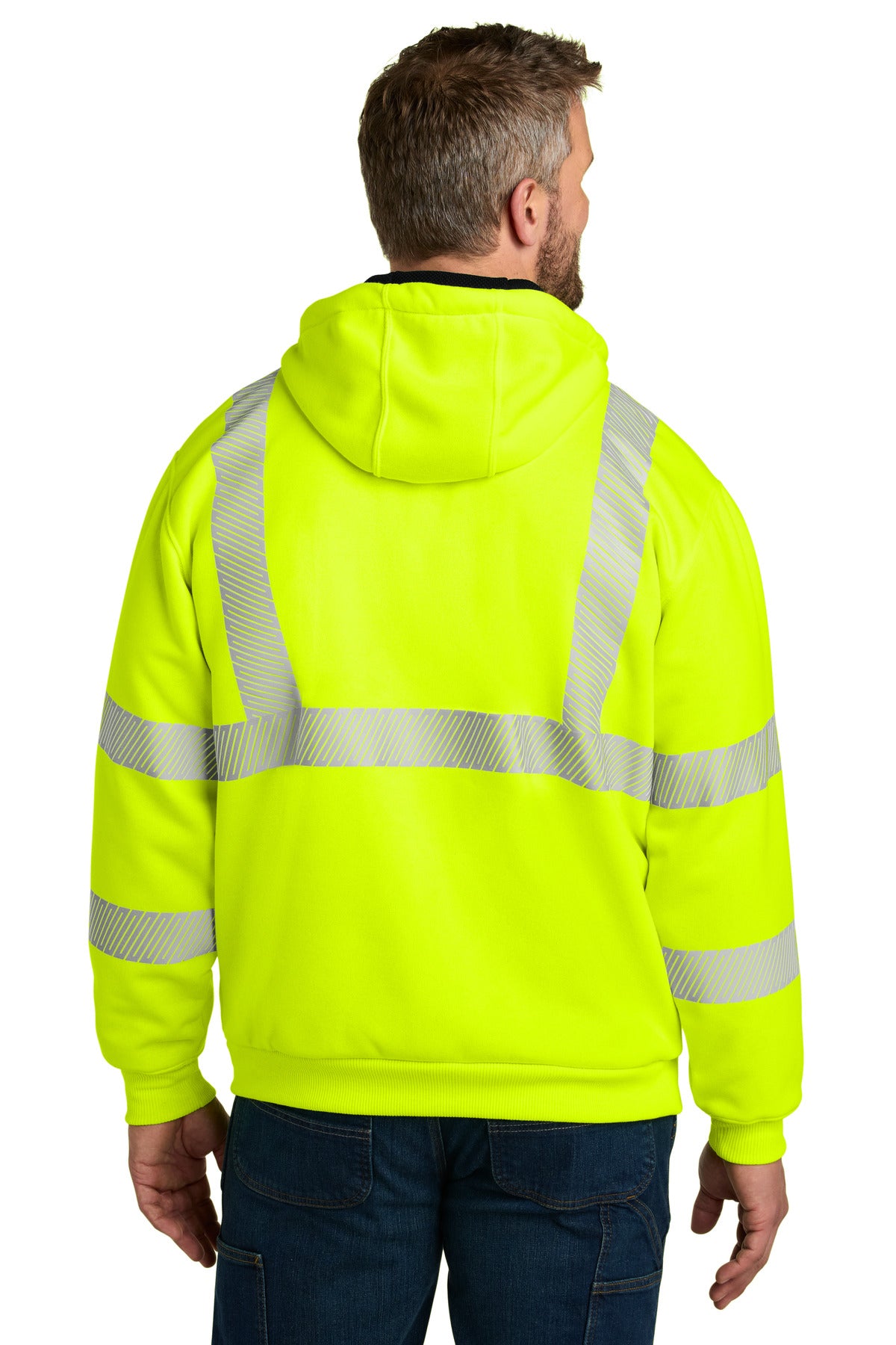 BriteLime Carhartt ANSI 107 Class 3 Lined Full-Zip Sweatshirt CT104988