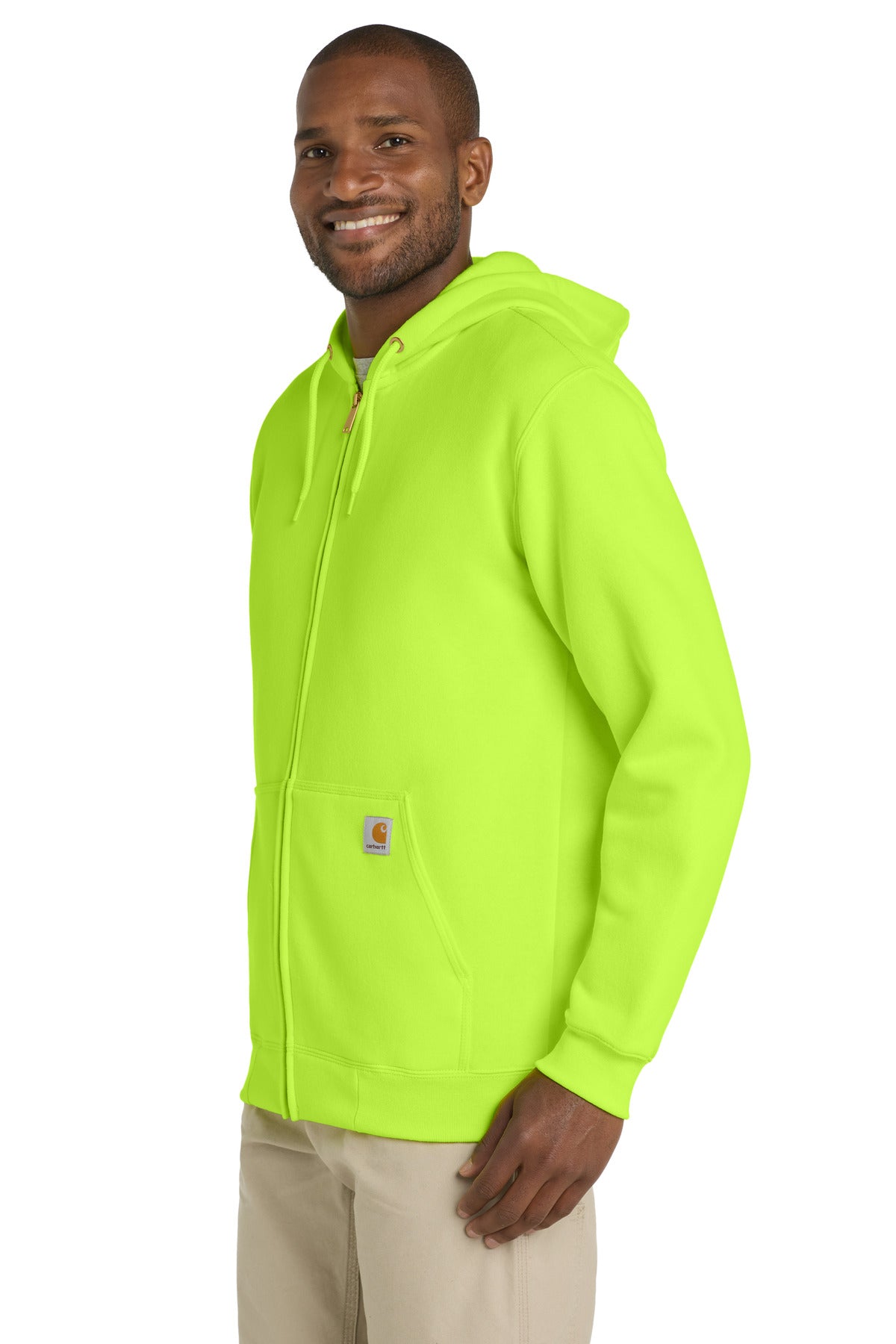 BriteLime Carhartt Midweight Hooded Zip-Front Sweatshirt. CTK122