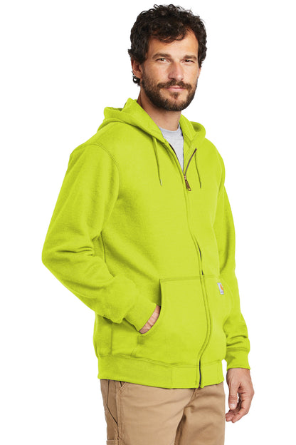 BriteLime Carhartt Midweight Hooded Zip-Front Sweatshirt. CTK122
