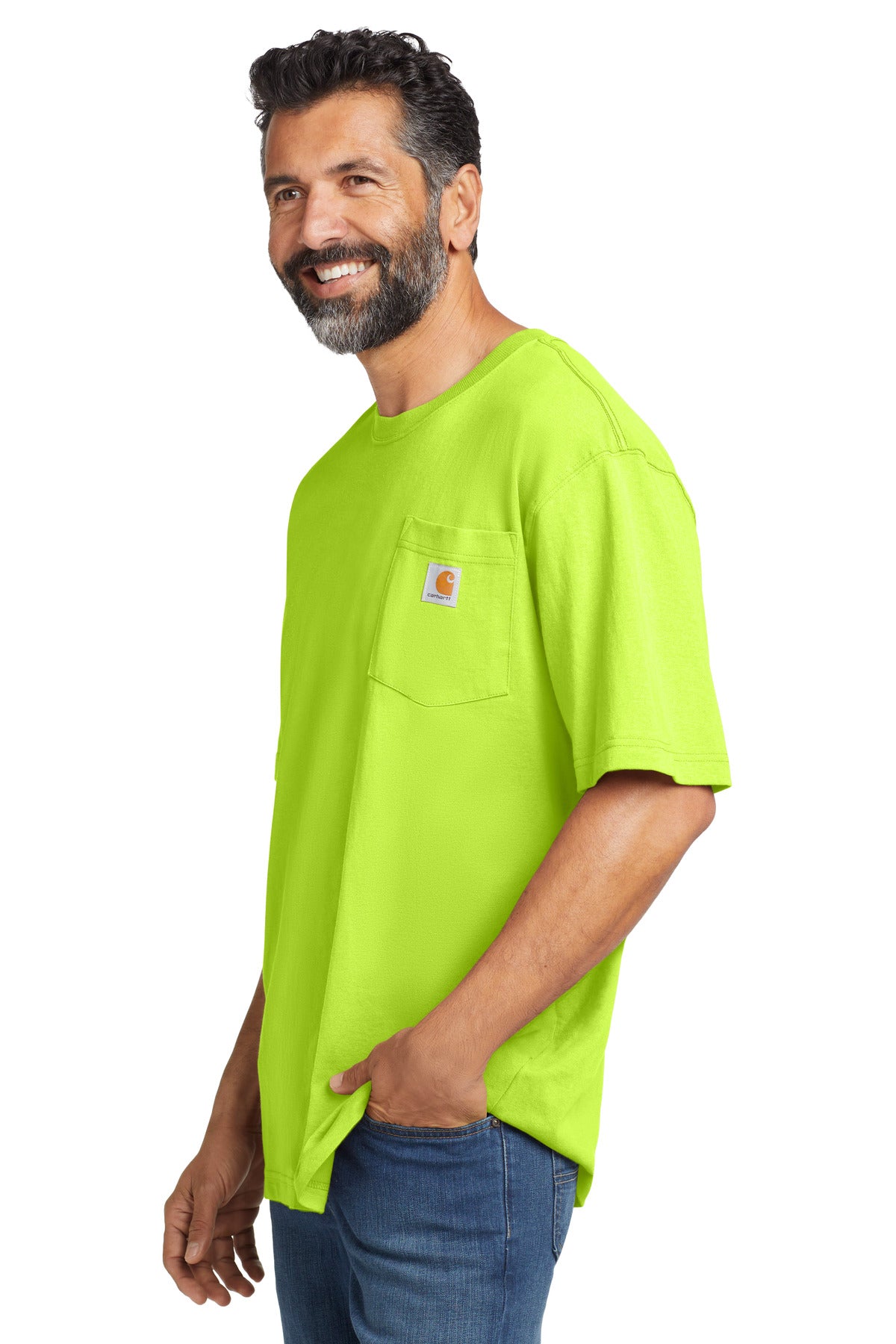 BriteLime Carhartt Workwear Pocket Short Sleeve T-Shirt. CTK87