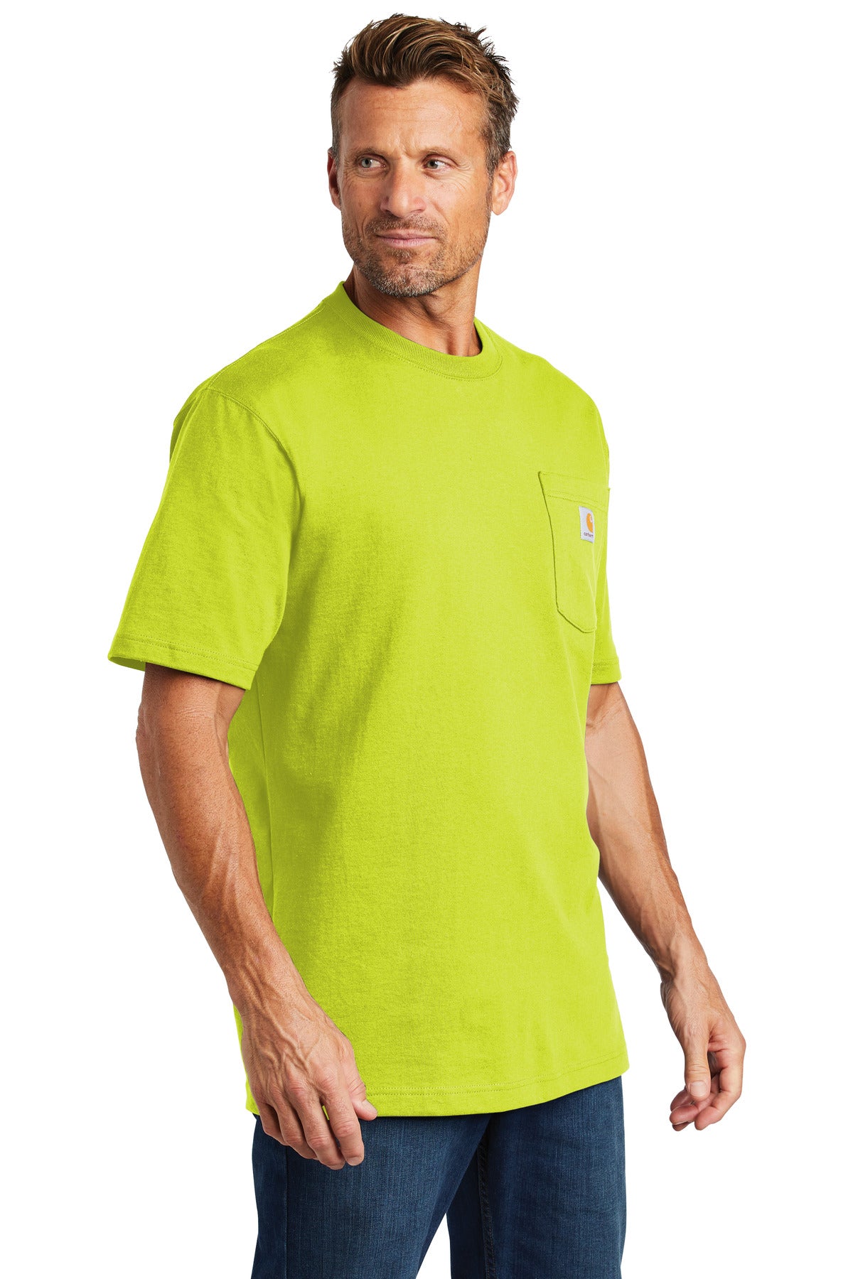 BriteLime Carhartt Workwear Pocket Short Sleeve T-Shirt. CTK87