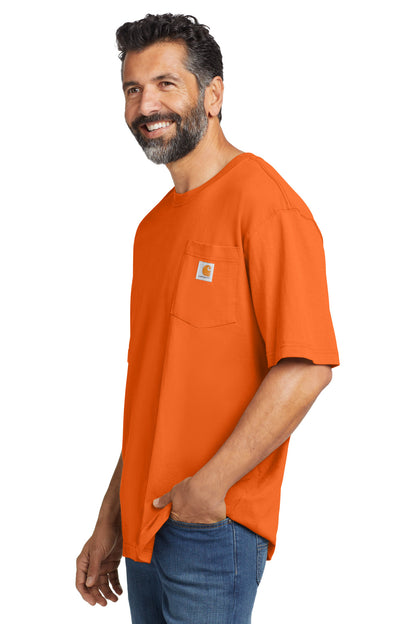 BriteOrng Carhartt Workwear Pocket Short Sleeve T-Shirt. CTK87