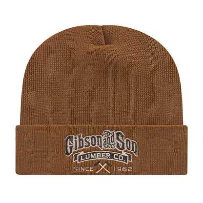 Brown Cap America Knit Cap with Cuff