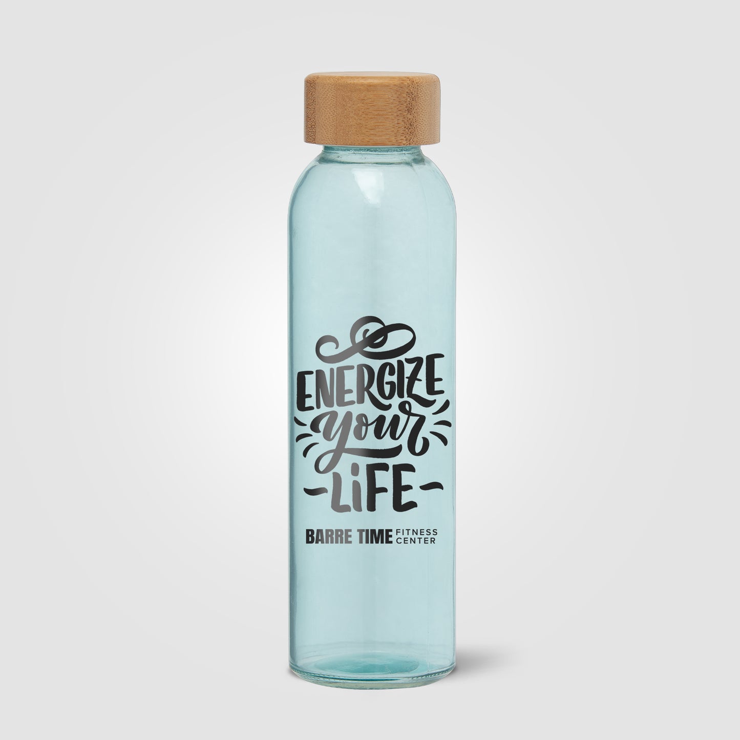 Brown (Lid) Alpine - 17 oz. Glass Bottle with Bamboo Lid
