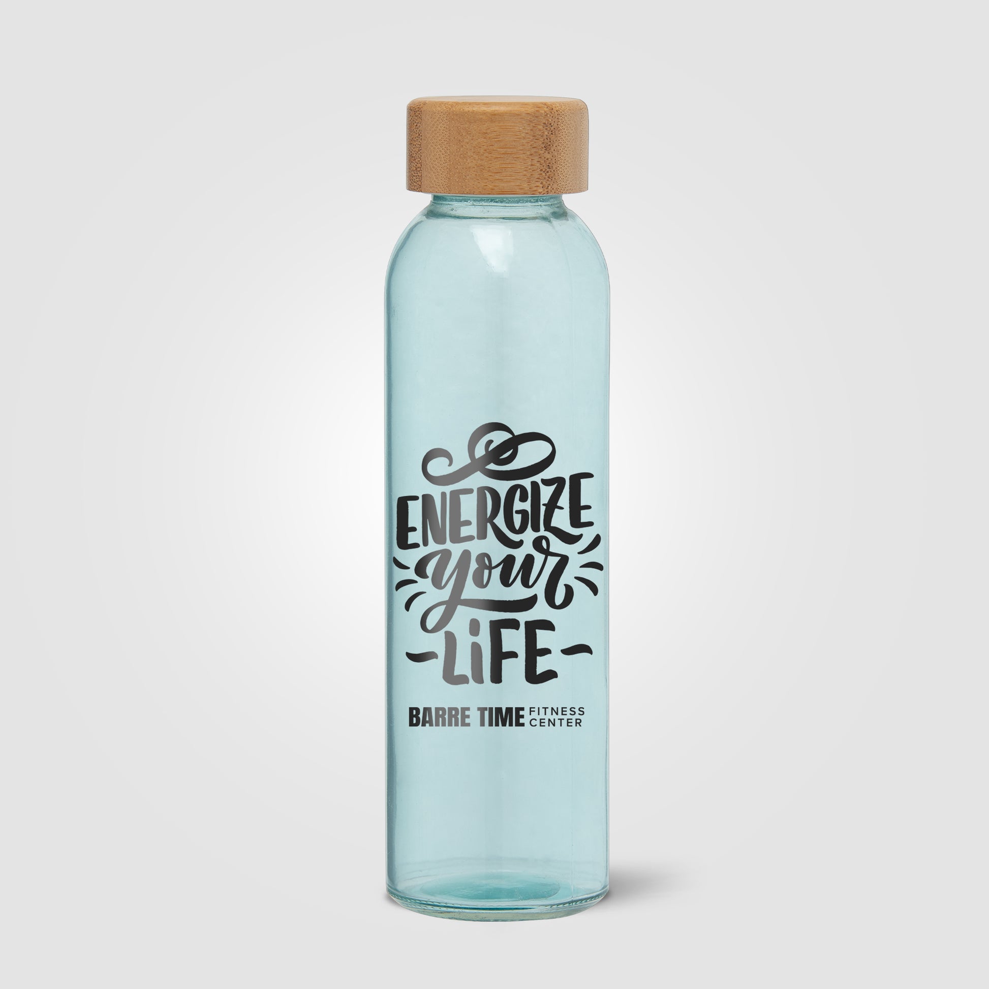 Brown (Lid) Alpine - 17 oz. Glass Bottle with Bamboo Lid