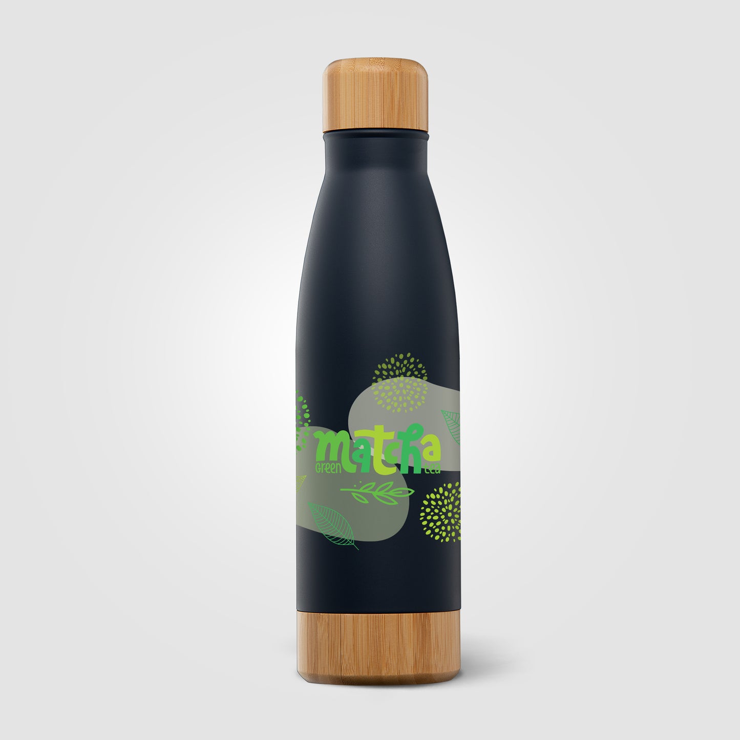 Brown (Lid) Ibiza Bamboo - 21 oz. Double-Wall Stainless Bottle